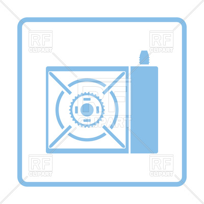 400x400 Camping Gas Burner Stove Icon Royalty Free Vector Clip Art Image