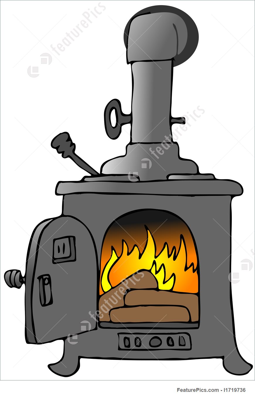 871x1360 Wood Stove Stock Illustration I1719736