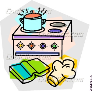 302x300 Cooking On The Stove Vector Clip Art