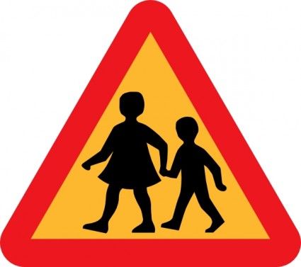 425x377 Child And Parent Crossing Road Sign Clip Art Kylie's Bus Stop
