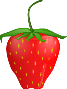 225x297 Strawberry 13 Clip Art