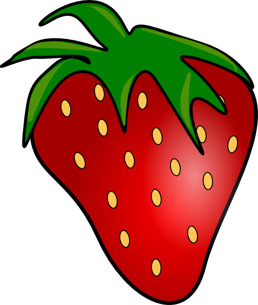 504x596 Strawberry Clipart Red Delicious Strawberry Clip Art