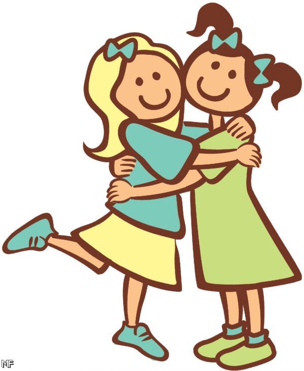 600x732 Cartoon Friends Clipart Gallery Images)