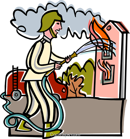 448x480 Burning House Clipart