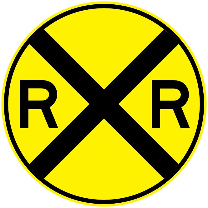 665x664 Train Roadsign Clipart