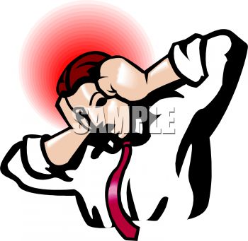 350x341 Man Going Insane From Stress