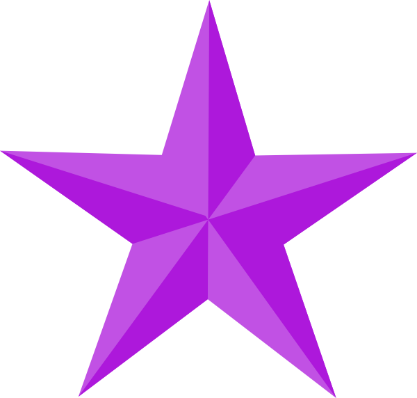 600x572 Purple Star Purple Star Clip Art