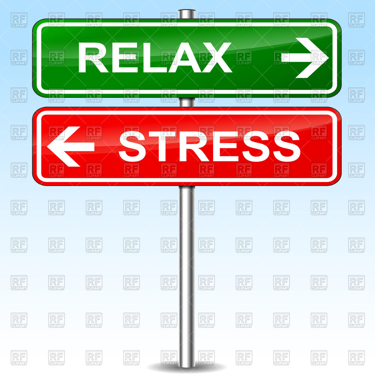 1200x1199 Traffic Sign With Words Relax And Stress Royalty Free Vector Clip