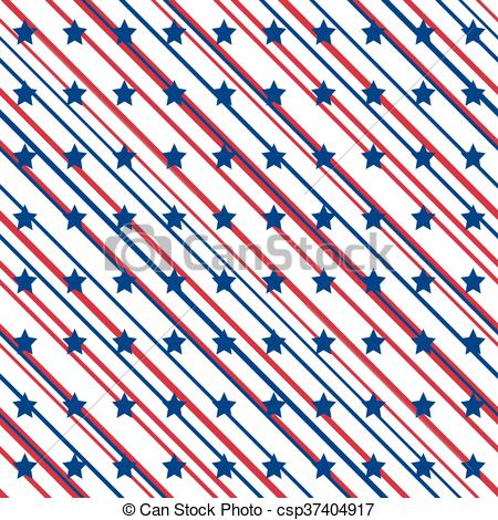 450x470 American Stars And Stripes Seamless Pattern. American Vector