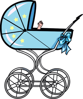 334x400 Image Of Baby Stroller Clipart