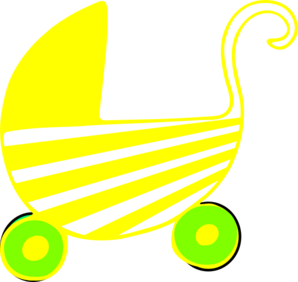 298x282 Neutral Baby Stroller Clip Art
