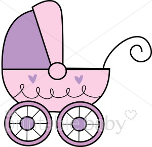 300x290 Purple Baby Buggy Clipart Stroller Clipart