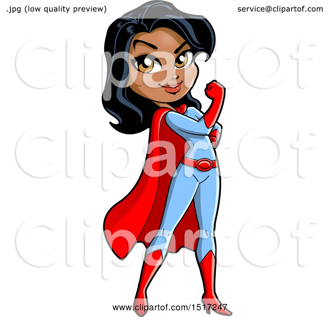 1080x1024 Clipart Of A Strong Black Female Super Hero Flexing Her Bicep