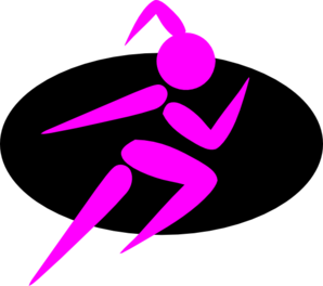 298x264 Finish Strong Running Girl Clip Art