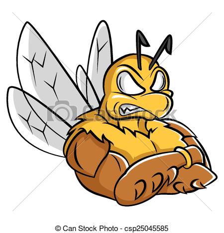 450x470 Bee Strong Mascot Vector