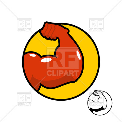 400x400 Strong Hand Logo Royalty Free Vector Clip Art Image