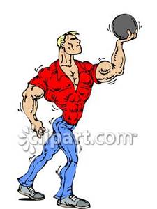 225x300 Strong Man With A Bowling Ball