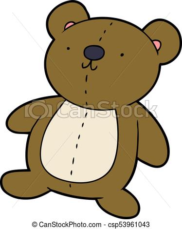374x470 Cartoon Stuffed Toy Bear Eps Vector