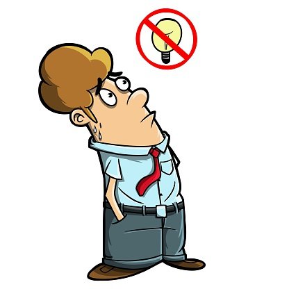 416x416 Stupid Man Trying To Think Premium Clipart