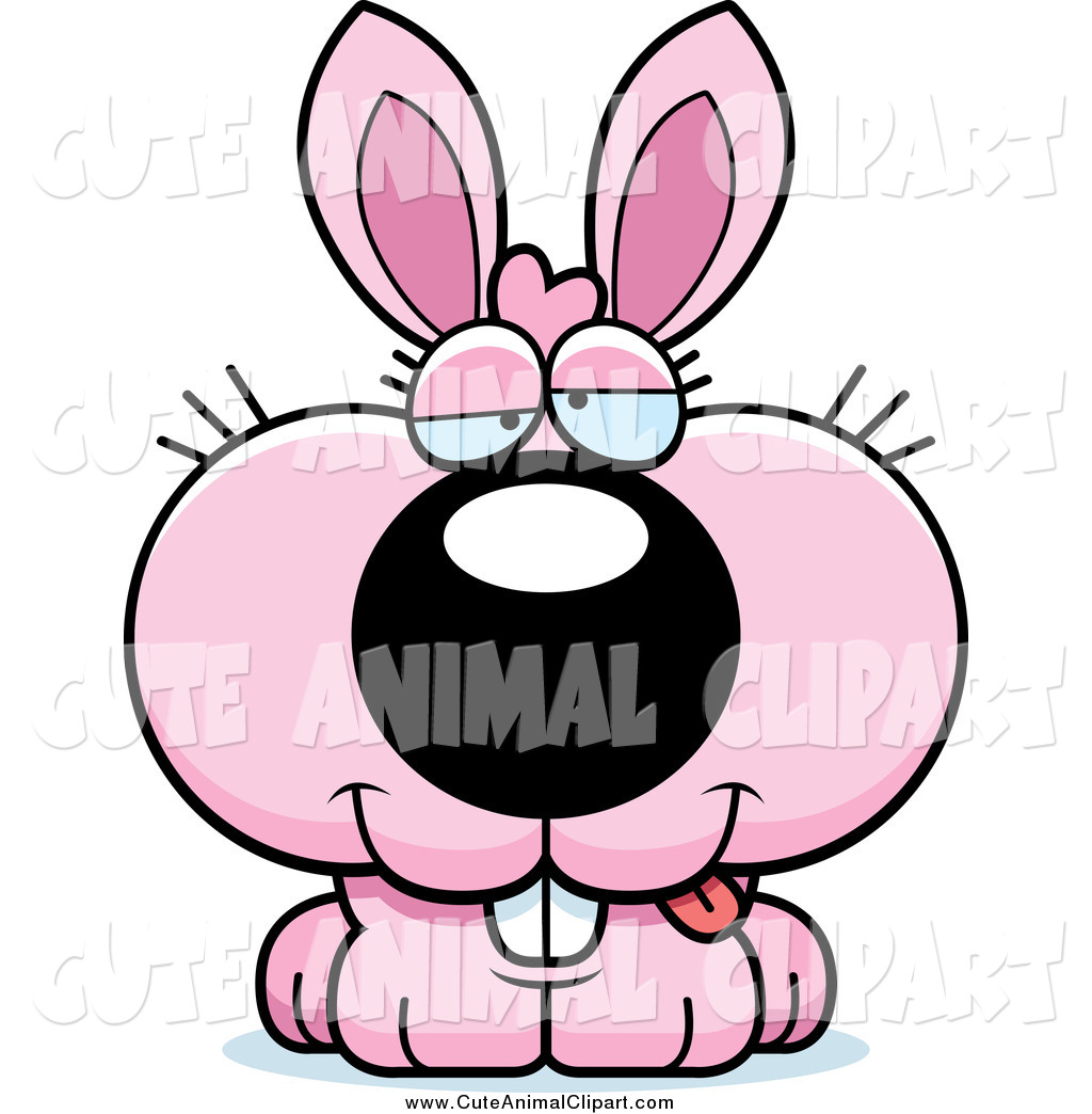 1024x1044 Vector Cartoon Clip Art Of A Cute Stupid Pink Bunny By Cory Thoman