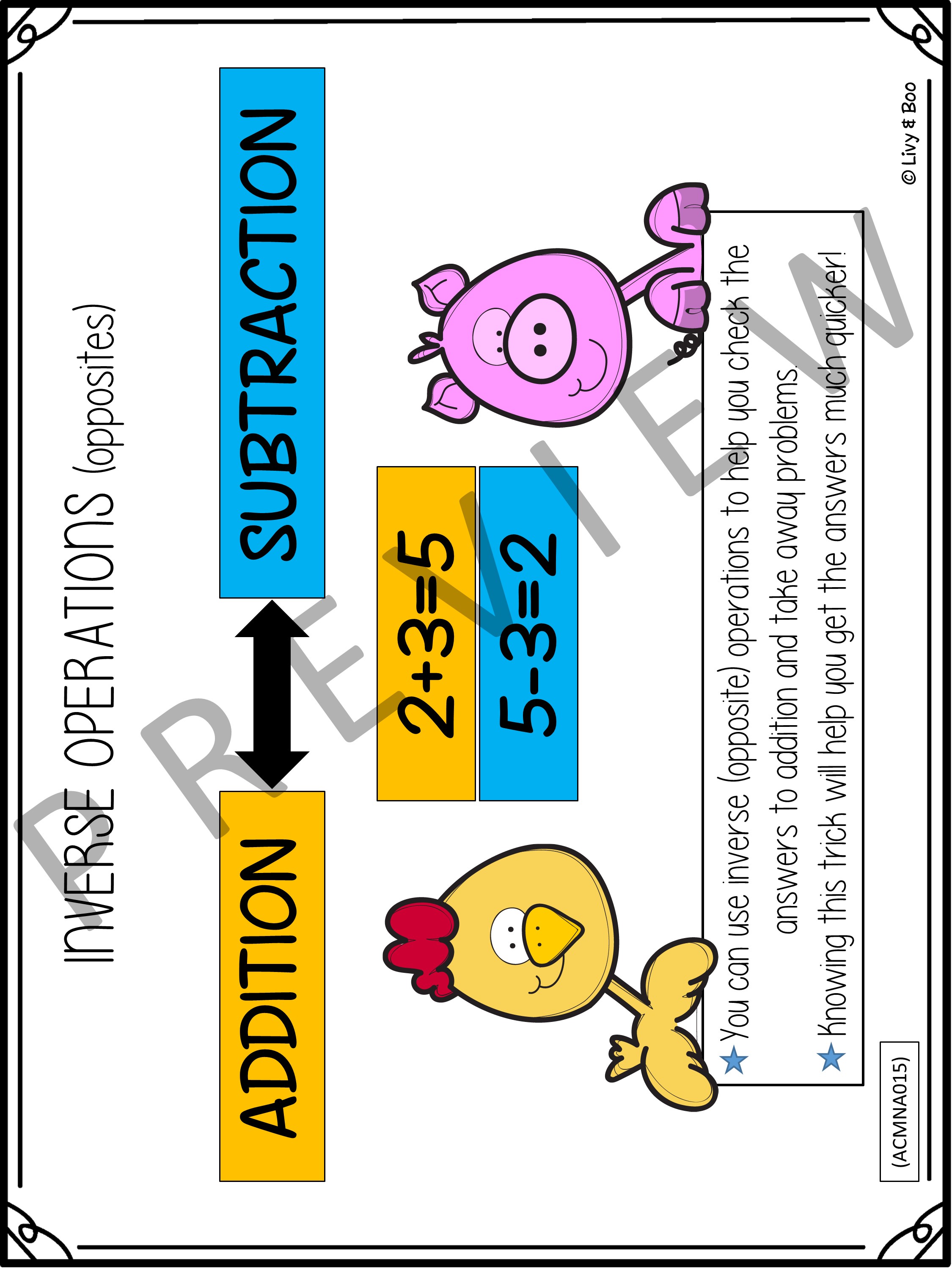 2250x3000 Inverse Operations Clip Art The Best Worksheets Image Collection