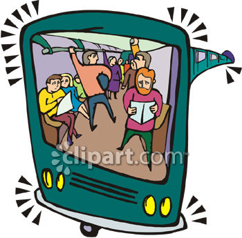 350x345 People On A Subway Car