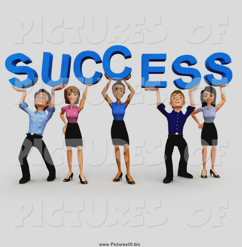 922x940 Trend Of Business Clip Art Clipart A 3d Team Holding Up Success By