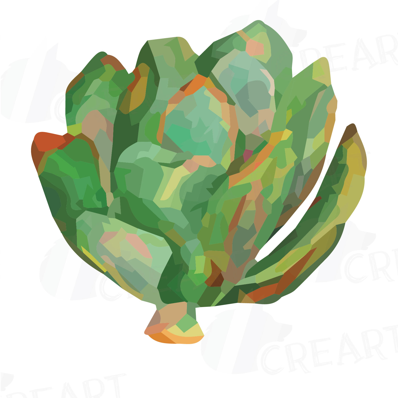 1667x1667 Watercolor Succulent Clip Art Pack, Gre Design Bundles