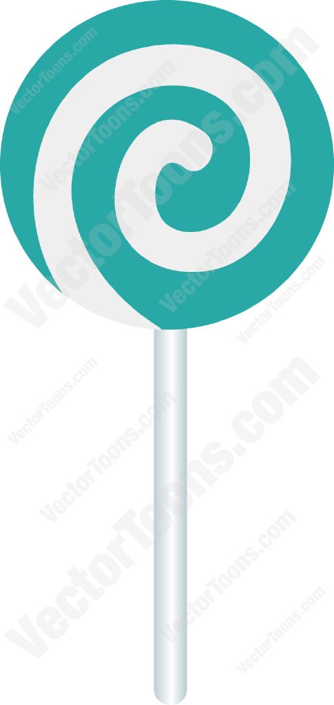 485x1024 Blue And White Swirled Lollipop Cartoon Clipart Vector Toons