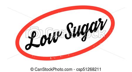 450x246 Low Sugar Rubber Stamp. Grunge Design With Dust Scratches