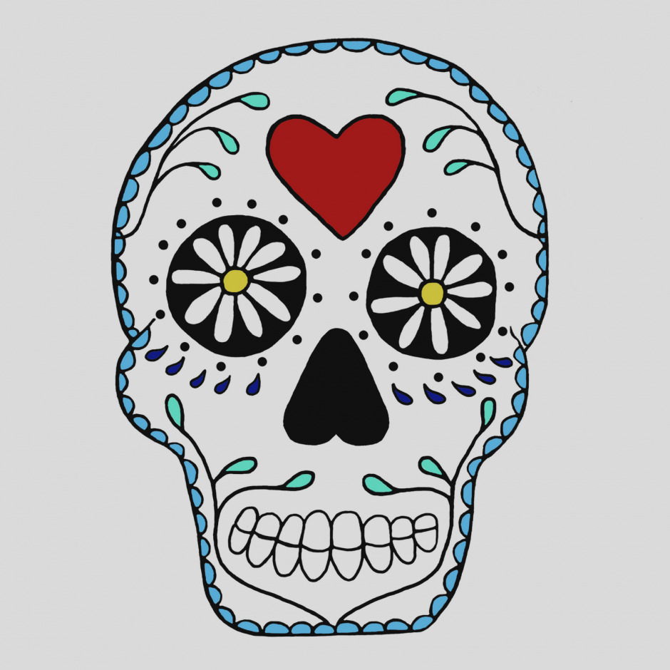 940x940 New Of Sugar Skull Clip Art Free Clipart