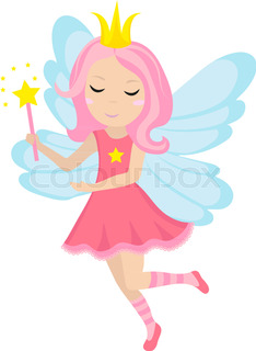 234x320 Vector Illustration Of Cute Fairy Cartoon Stock Vector Colourbox