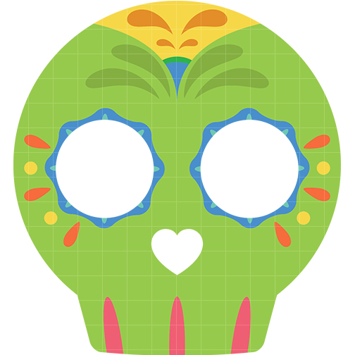 504x504 Cute Sugar Skull Clipart
