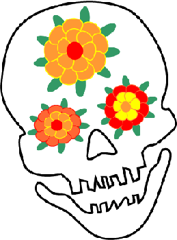 259x350 Flower Clipart Dia De Los Muertos