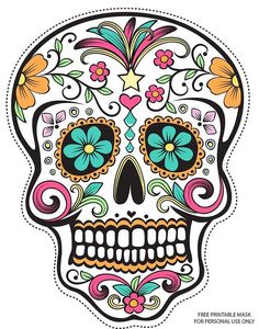236x300 Images For Gt Sugar Skull Black And White Clip Art
