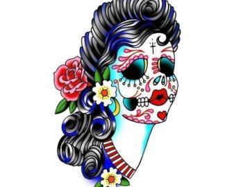 340x270 Fresh Sugar Skull Clipart