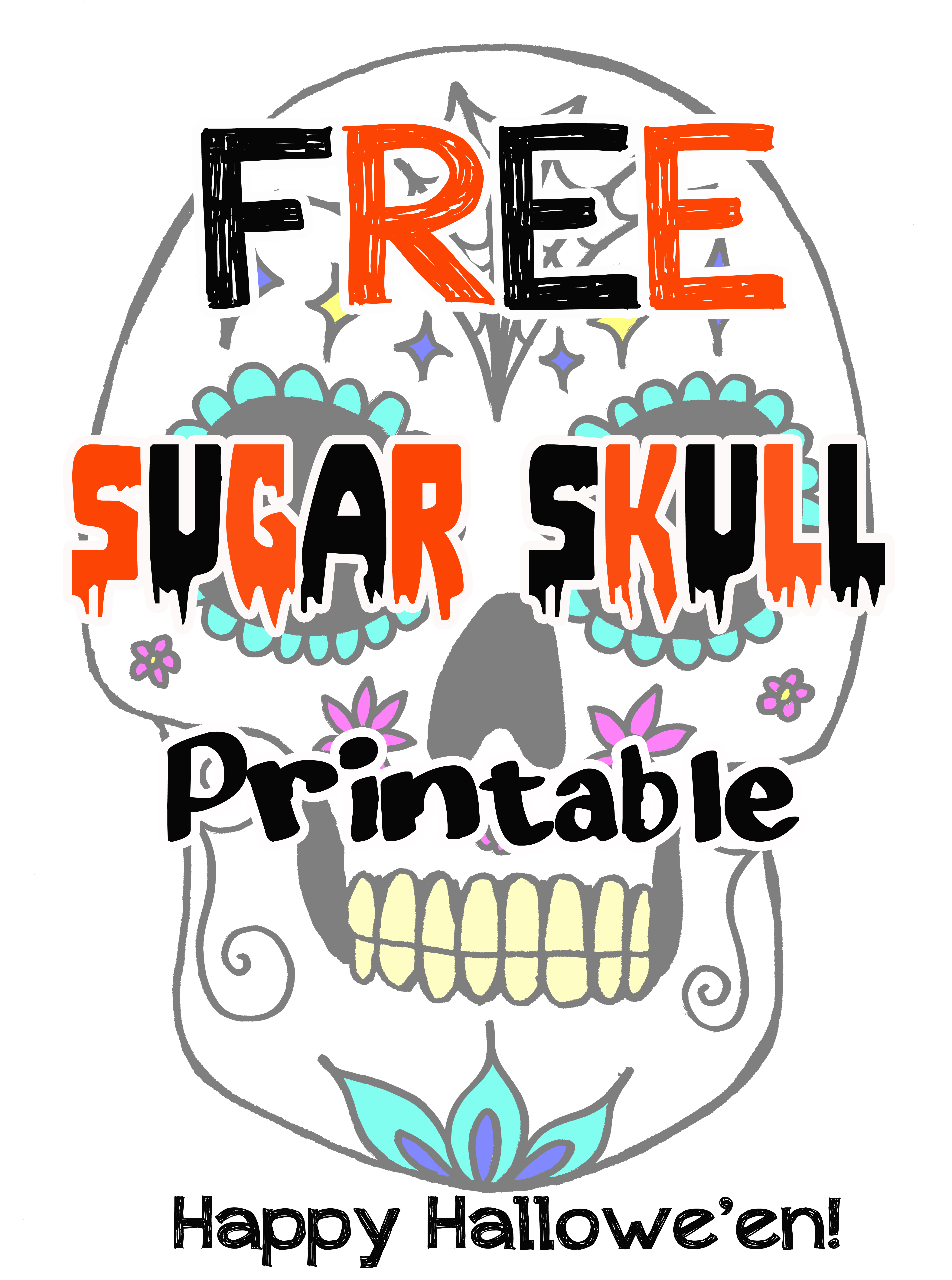 5052x6791 Free Skull Printable Julie Erin Designs