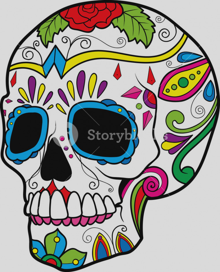 761x940 New Of Sugar Skull Clip Art Free Clipart