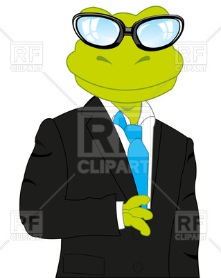 319x400 Cartoon Frog In Suit Royalty Free Vector Clip Art Image
