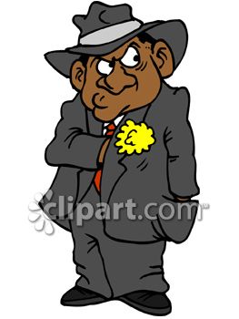 263x350 Old School Gangster Reaching Into His Suit Jacket For A Gun