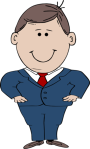 180x298 Short Man In Suit Clip Art