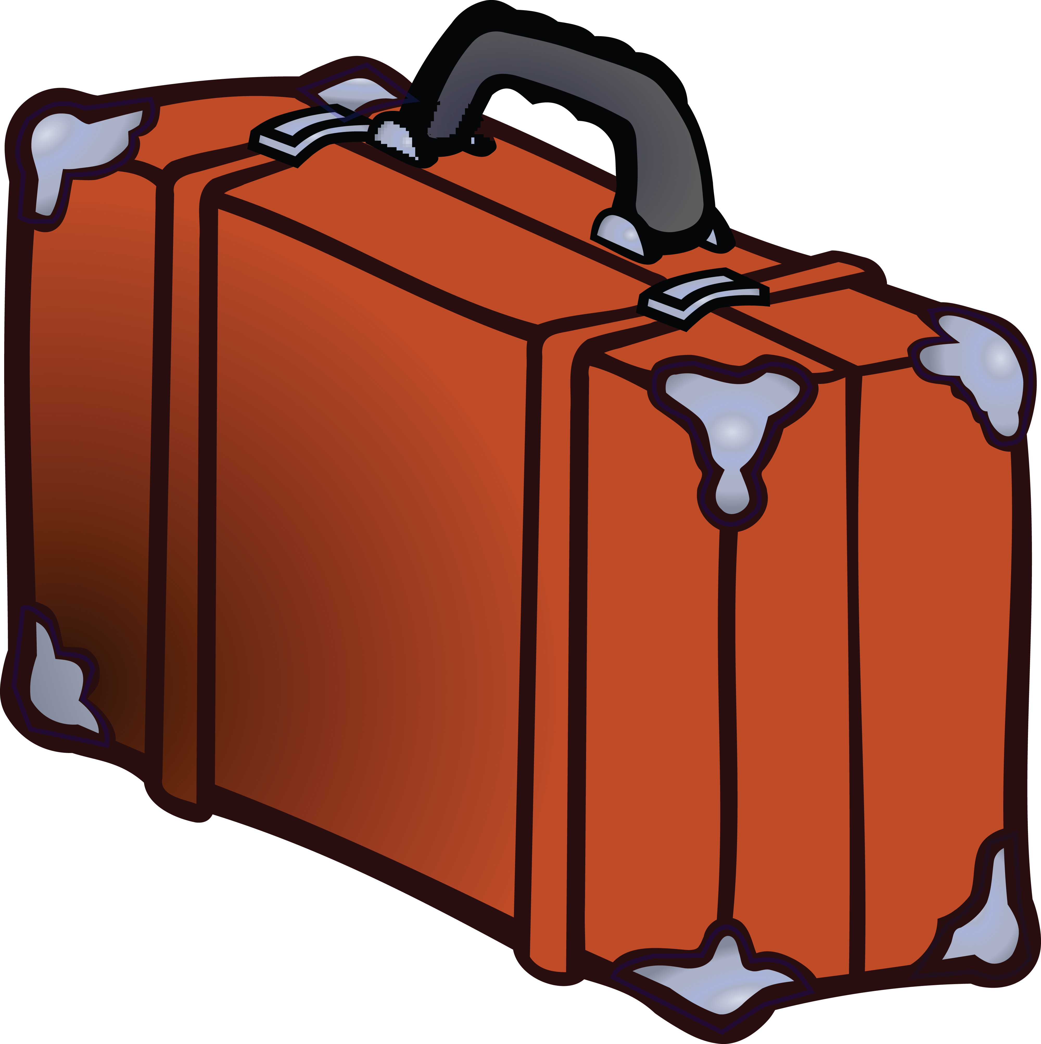 4000x4011 Free Clipart Of A Suitcase