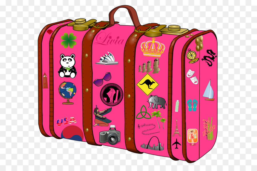 900x600 Suitcase Baggage Clip Art