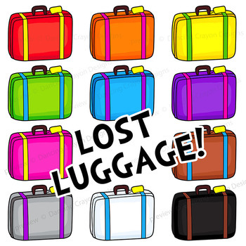 350x350 Tourist And Suitcase Clip Art Luggage Clipart By Dancing Crayon