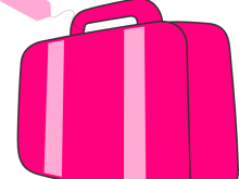 220x165 Clipart Luggage Pink Suitcase Clip Art