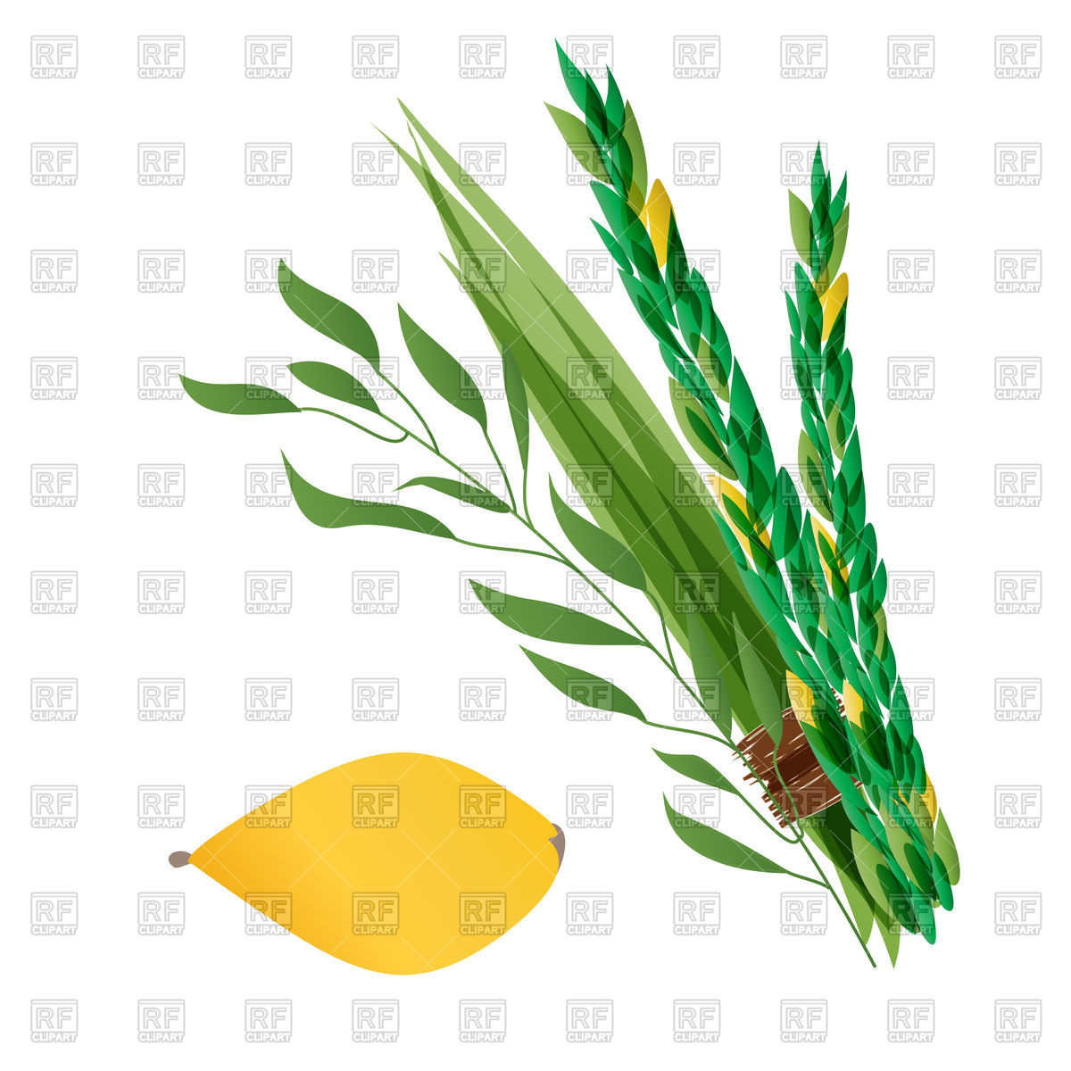 1200x1200 Symbols Of Jewish Holiday Succoth Royalty Free Vector Clip Art