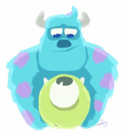 515x560 Monsters, Inc. David Gilson Dibujos Ilustraciones