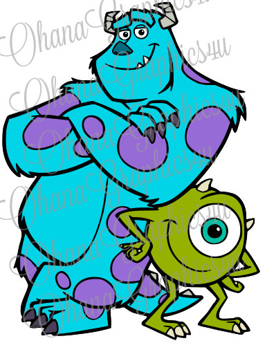 383x496 Monsters Inc. Inspired Sully Amp Mike Svg