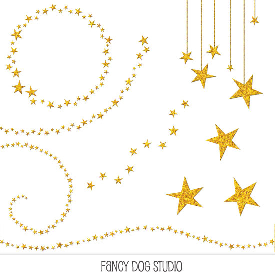 550x550 Stars Clipart Spray