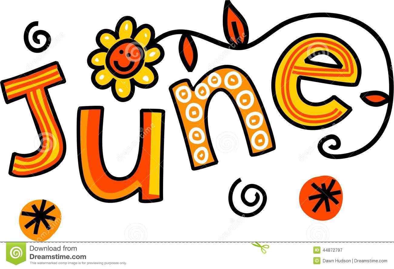 1300x888 June Clip Art